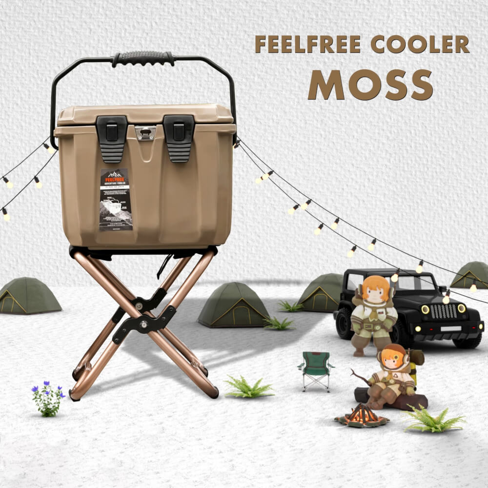 ถังน้ำแข็งเกรดพรีเมี่ยม FEELFREE ขนาด 25 ลิตร สี MOSS_4